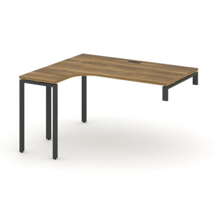 Стол-надставка на опорную тумбу (левый) CОНCЕПТ CН.ОСАН-004(Л) Сандал Янтарный Черный / CONCEPT CN.OSAN-004(L)_0