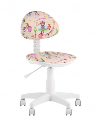 Кресло компьютерное детское УМКА Принсесски пластик белый / Princesski_0