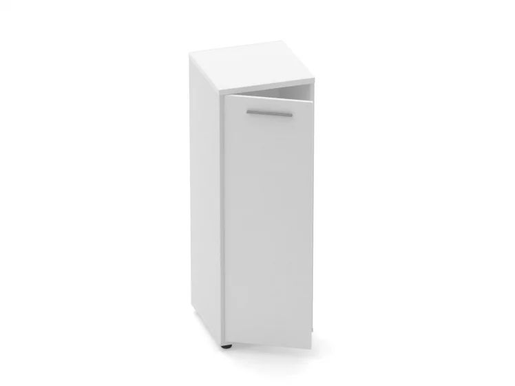 Шкаф 2 узкий закрытый Дека 10.12.13Л Белый / Deka_1