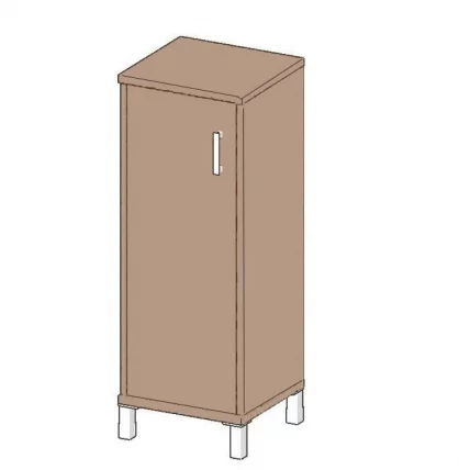 Стеллаж с дверью ДСП В421.6 Р Дуб девон / R_0