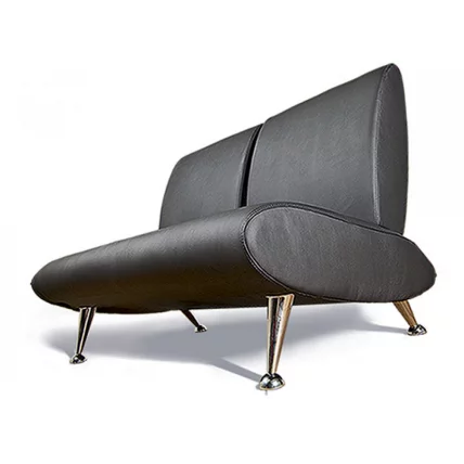 Диван офисный двойной Клерк 7 черный Екотекс 3001 / Ecotex_2