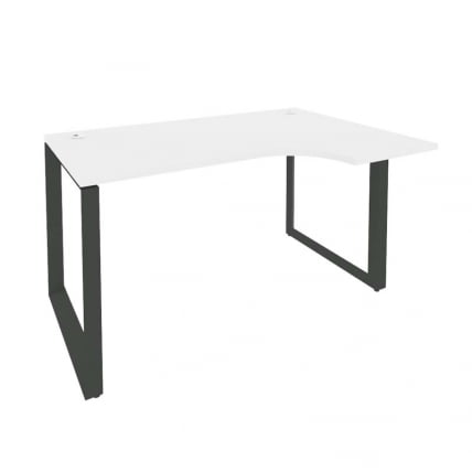 Стол эргономичный правый на О-образном м/к ОНИКС О.МО-СА-2Р Белый Бриллиант/Антрацит / ONIX O.MO-SA-2R_0