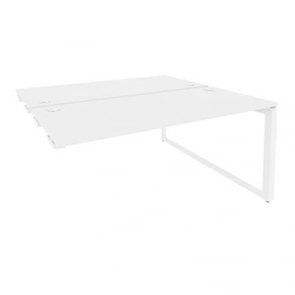 Стол-приставка двойной на О-образном м/к к опорым элем. ОНИКС О.МО-Д.СПР-4.7 Белый Бриллиант / ONIX O.MO-D.SPR-4.7_0
