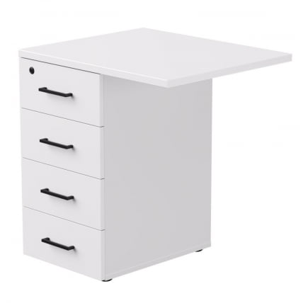 Тумба приставная с топом Еверпроф ЕВО 254Т2203 Белая / Everprof EVO_0