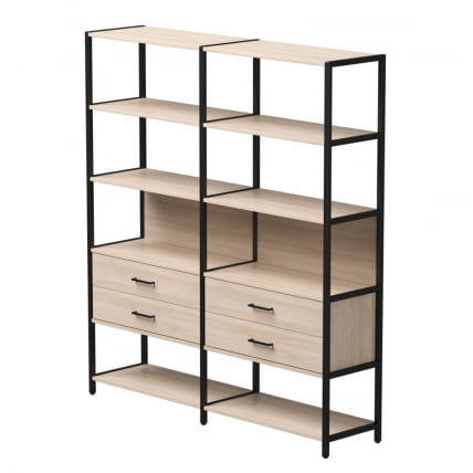 Набор стеллажных систем Еверпроф ЕВО №7 Дуб Соната Черный / Everprof EVO_0