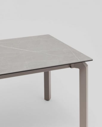Стол обеденный Варден раскладной 180-240*90 см керамика темно-серый / Varden_6