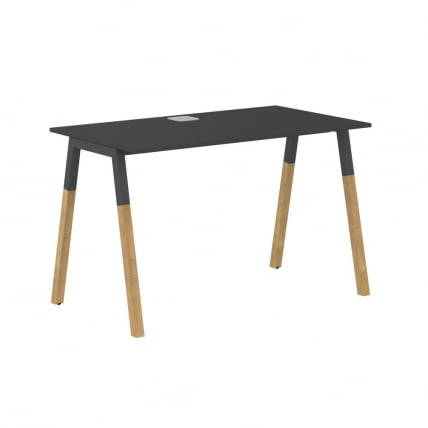 Стол письменный Форта ФСТ 1167 Черный графит Дуб Гамильтон / Forta FST_0