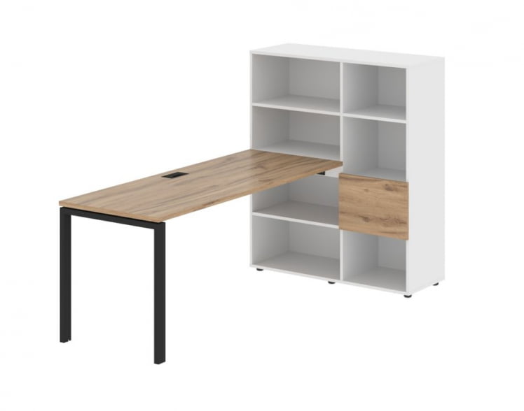 Рабочая станция ЕДИС ЕУРСТ 1117 Дуб Денвер светлый Черный Белый / EDIS EURST_0