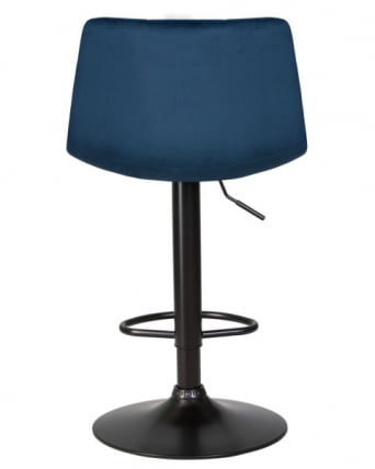 Стул барный ДОБРИН ТАИЛОР БЛАCК (синий велюр (МДЖ9-117)) 2 шт / DOBRIN TAILOR BLACK (MJ9-117))_5