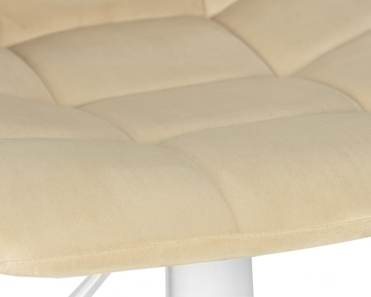 Стул барный ДОБРИН ТАИЛОР ВХИТЕ (бежевый велюр (МДЖ9-10)) / DOBRIN TAILOR WHITE (MJ9-10))_6