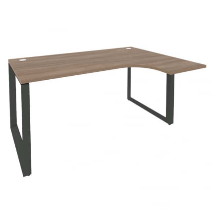 Стол эргономичный правый на О-образном м/к ОНИКС О.МО-СА-4Р Дуб Аризона/Антрацит / ONIX O.MO-SA-4R_0