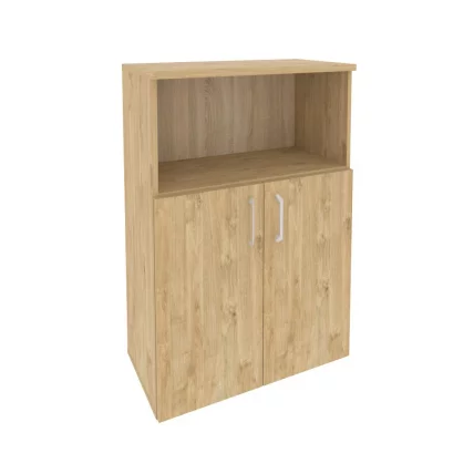 Шкаф средний широкий (2 низких фасада ЛДСП) ОНИКС О.СТ-2.1 Тиквуд светлый / ONIX O.ST-2.1_0