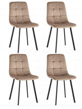 Стул Чиллй велюр мокка 4 шт. / Chilly_0