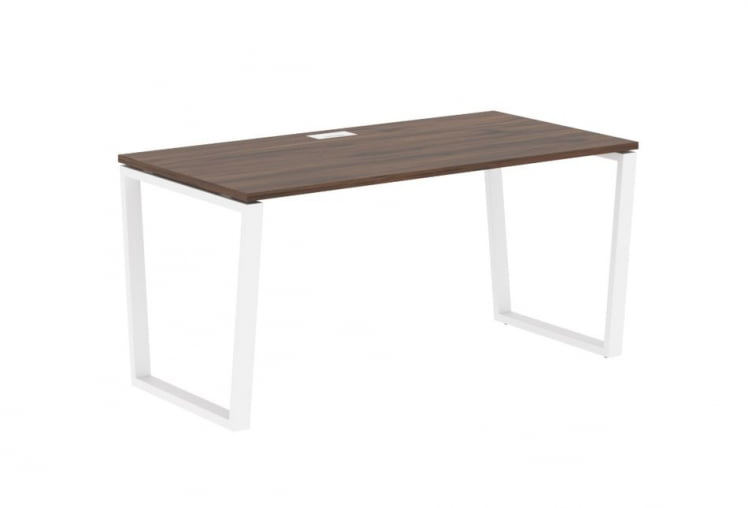 Стол письменный ЕДИС ЕВСТ 1580 Дуб Денвер темный Белый / EDIS EVST_0
