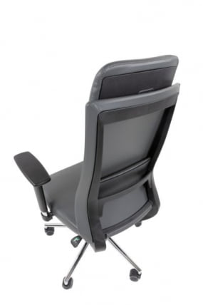 Офисное кресло CХАИРМАН 500 ЛЮКС (ЛУКС) ЭКО экокожа Серый / CHAIRMAN (LUX)_9