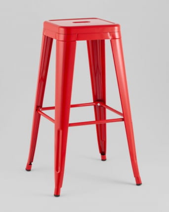 Стул барный ТОЛИКС красный глянцевый КД / TOLIX KD_4