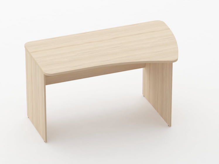 Стол эргономичный Глассй 1.12.14Пр Дуб молочный / Glassy_0