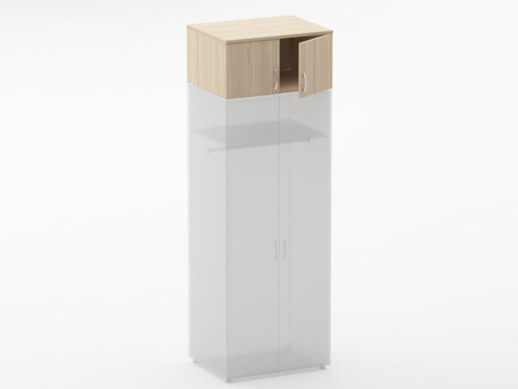 Антресоль глубокая Глассй 6.04.141 Орех / Glassy_1