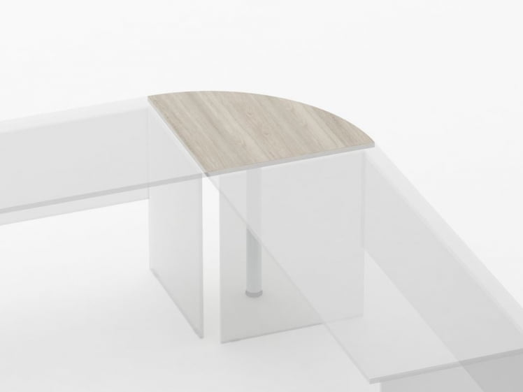 Приставка угловая Твин 13.10 Дуб Сантана светлый / Twin_1