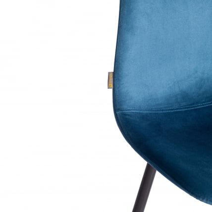 Стул БРЕЕЗЕ (мод. ДЖСC-58) Велюр/металл , 44 х 53 х 86 см, Блуе (синий) ХЛР63 / черный / BREEZE (mod. JSC-58) Blue HLR63_7
