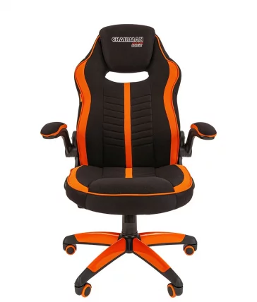 Кресло геймерское CХАИРМАН ГАМЕ 19 Оранжевый-черный / CHAIRMAN GAME_1