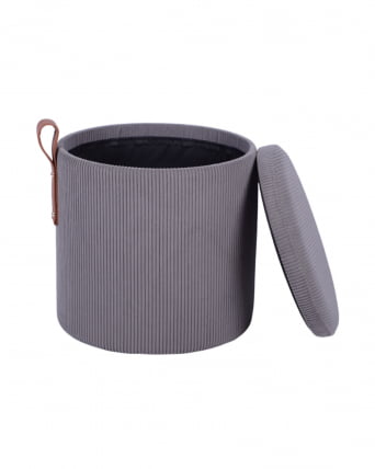 Пуф Руни КСС с ящиком вельвет темно-серый / XS_3