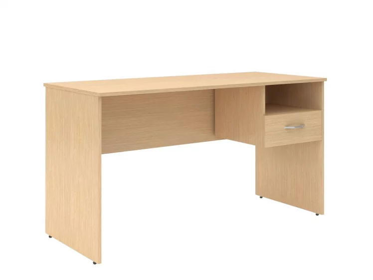 Стол письменный (С-1400) с правой подвесной тумбой Легно Светлый / (S-1400)_0