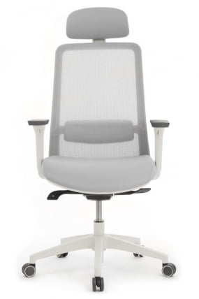 Кресло Ворк W-218C ВХИТЕ Светло-серый / Work WHITE_4