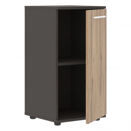 Шкаф колонка с глухой малой дверью ЕДИС ЕЛCС 42.1 Дуб Денвер светлый Белый Мокко / EDIS ELCS_1