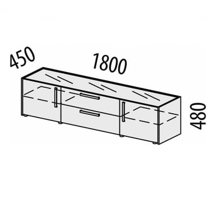 ТВ-тумба Монако 605.03 Дуб Вотан Оникс Графит_11