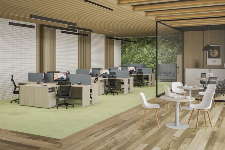 Мебель для офиса Сигма №11 Белый Дуб светлый / Sigma_0