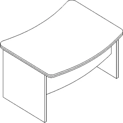 Стол для руководителя Л.Р-14 Орех_0