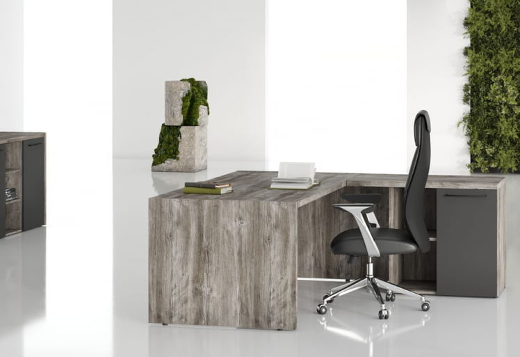 Тумба с фригобаром МОРРИС ТРЕНД МТФ 140 Сосна Нордик Антрацит / MORRIS TREND MTF_1