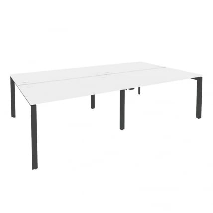 Рабочая станция на П-образном м/к ОНИКС О.МП-Д.РС-4.3.8 Белый Бриллиант/Антрацит / ONIX O.MP-D.RS-4.3.8_0