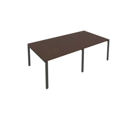 Переговорный стол (2 столешницы) Метал Сйстем Б.ПРГ-2.2 Венге/Антрацит / Metal System_0