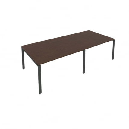 Переговорный стол (2 столешницы) Метал Сйстем Б.ПРГ-2.3 Венге/Антрацит / Metal System_0