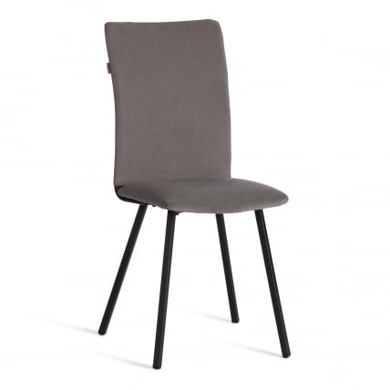 Стул обеденный Ла Роуссе велюр, серый/черный, 29, 49х50х93 / La Rousse_0