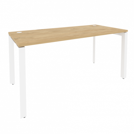 Стол рабочий на П-образном м/к ОНИКС О.МП-СП-4.7 Тиквуд Светлый/Белый / ONIX O.MP-SP-4.7_0