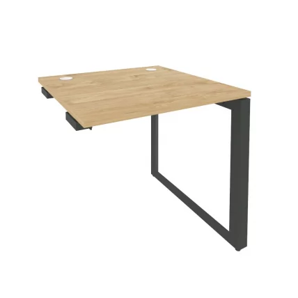 Стол-приставка на О-образном м/к к опорным элементам ОНИКС О.МО-СПР-0.8 Тиквуд Светлый/Антрацит / ONIX O.MO-SPR-0.8_0