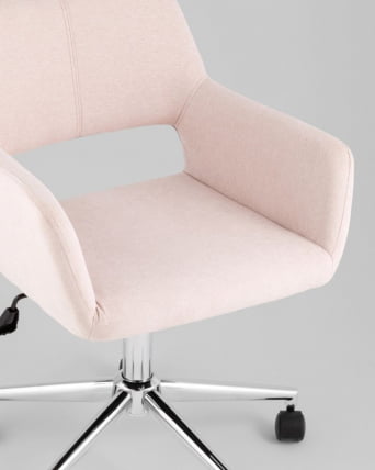 Стул офисный РОСС рогожка светло-розовый / ROSS_6