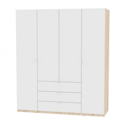 Шкаф распашный Р-198х180х60-3-ТР(ДСС-Белый) / R-198х180х60-3-TR(ДСС-Белый)_0