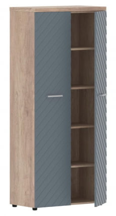 Шкаф с глухими дверьми и топом Торр ЛУКС ТЛХC 85.1 Дуб Каньон Серо-голубой / Torr LUX TLHC_1