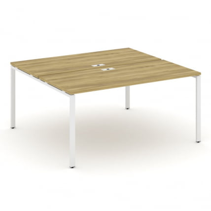 Рабочая станция двухсторонняя на 2 места CОНCЕПТ CН.ДРС-004 Дуб Винченцо Белый / CONCEPT CN.DRS-004_0