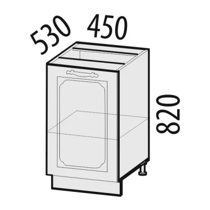 Стол лев/прав Милана 23.72 Сосна Астрид/Ваниль_1