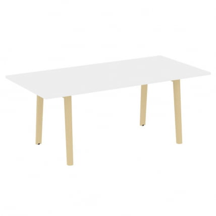 Стол переговорный ОНИКС ВООД ОВ.ПРГ-19 Белый Бриллиант/Светлый / ONIX WOOD OW.PRG-19_0