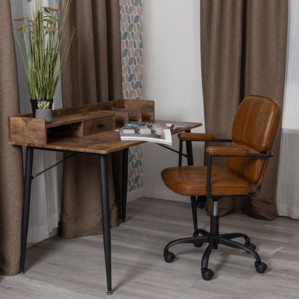 Кресло АЛПХА иск. кожа, Бровн (коричневый) / ALPHA Brown_12