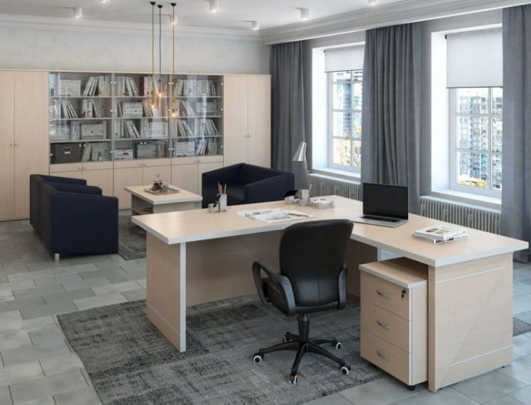 Стол письменный 220 ЗОМ27510302 Дуб шамони светлый / ZOM27510302_2