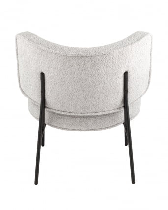 Кресло Дистриcт Лоунге букле Светло-серый / District Lounge_3