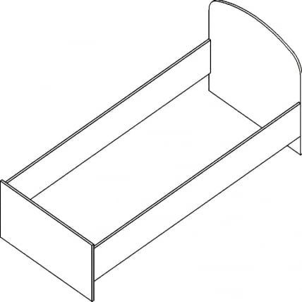 Кровать Проспект Гм.КРО-8 бук светлый_0