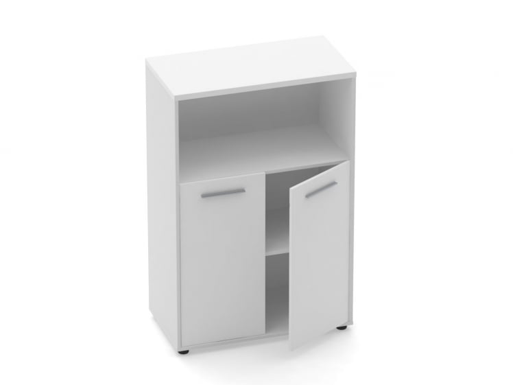 Шкаф 2 широкий закрытый с нишей Дека 10.12.111 Белый / Deka_1